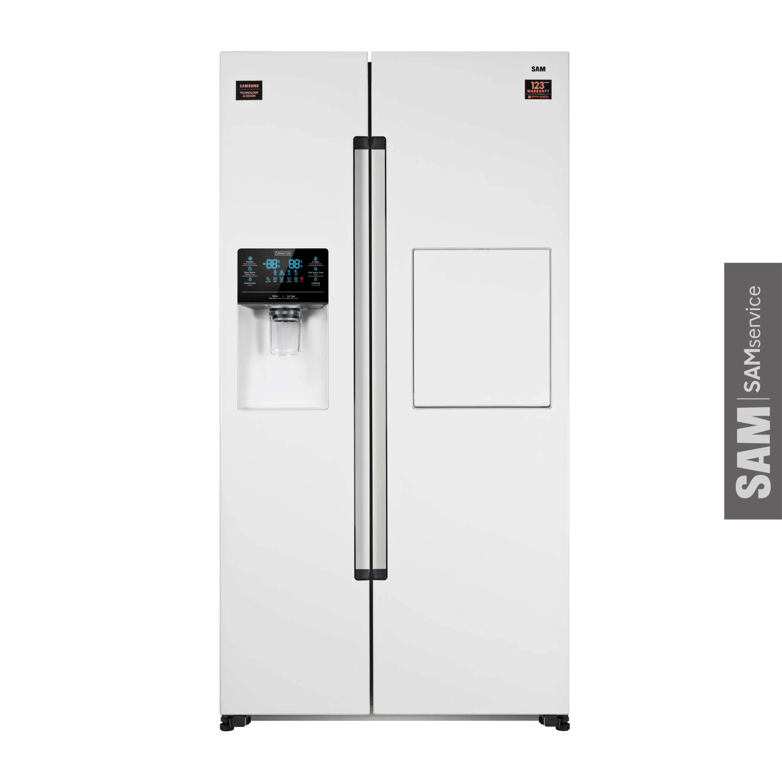 یخچال فریزر ساید‌بای‌ساید سام مدل ROSSO 3/W